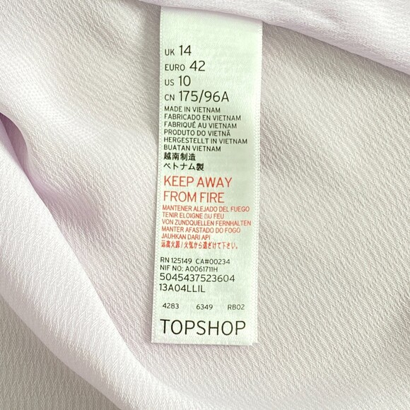 TOPSHOP Size 10 Cami Camisole Spaghetti Strap Shell Tank Purple Lavender Lilac - Picture 6 of 9